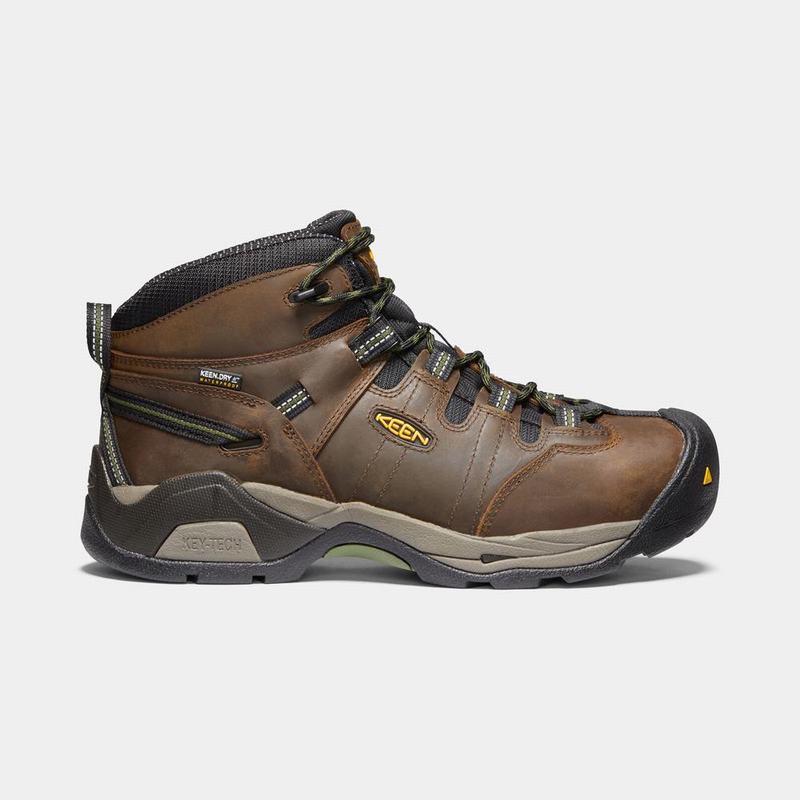 Botas De Trabajo Keen Detroit Xt Mid Waterproof Steel Toe Para Hombre Marrom - Botas Keen Mexico (78